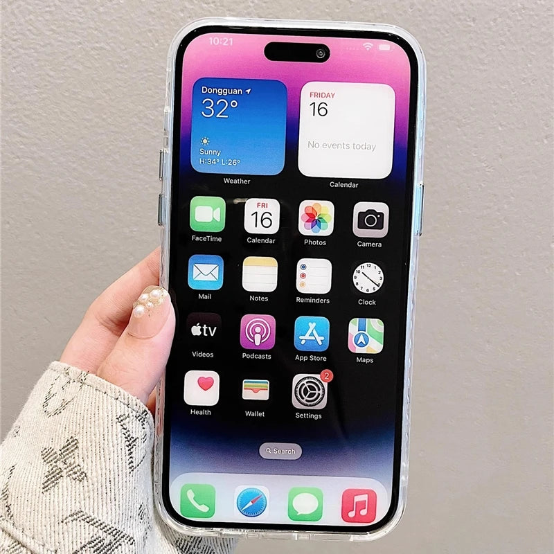 Luxury Flash Laser Flower Pattern Phone Case For iPhone 16 15 14 13 12 11 Pro Max Bumper Glitter Lens Protector On 15 Plus Cover