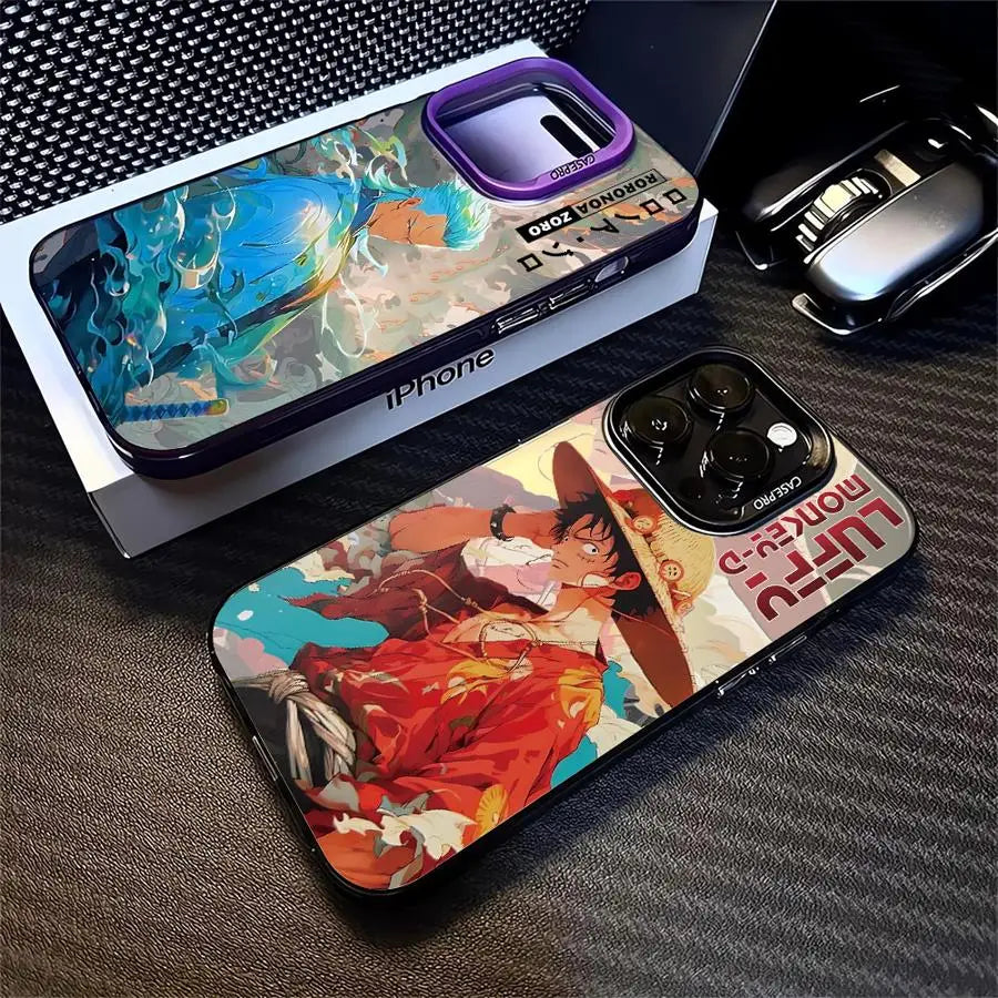 Phone Case for iPhone 15 16 Plus 11 12ProMax 14 Pro 13 15ProMax 14Plus Shell Funda Fitted Cover Onees Pieeces Lu-Fei Zoros