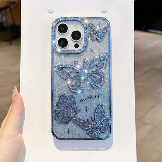 New for iPhone 17/16/15/13/12/11 Pro Max Butterfly Soft Silicone Full-Coverage Shockproof Case