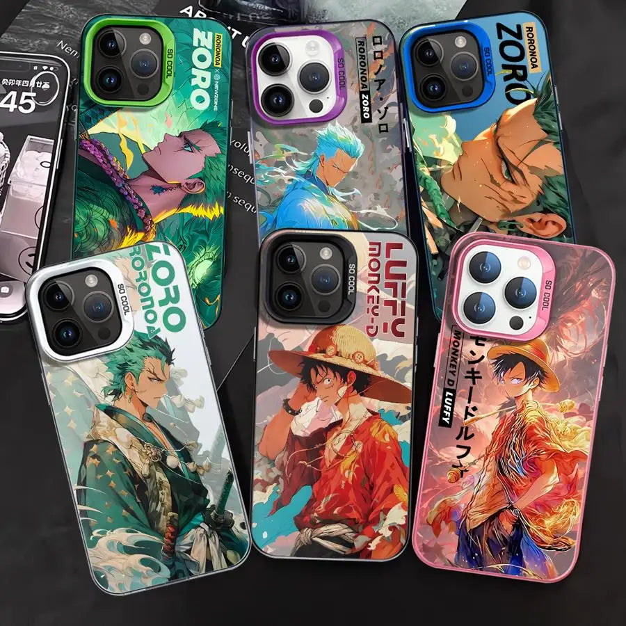 Phone Case for iPhone 15 16 Plus 11 12ProMax 14 Pro 13 15ProMax 14Plus Shell Funda Fitted Cover Onees Pieeces Lu-Fei Zoros