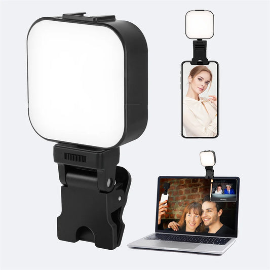 FANGTUOSI 2025 new Video Conference Live Beauty Mobile Phone Fill Light Screen Eye Protection Light Battery Model ABS for phone
